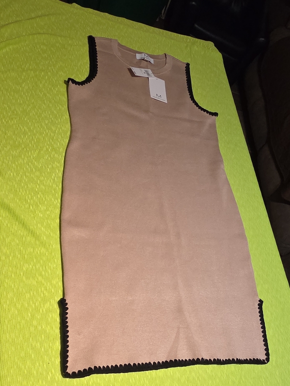 Magaschoni Neutral Beige Crewneck Knit Top